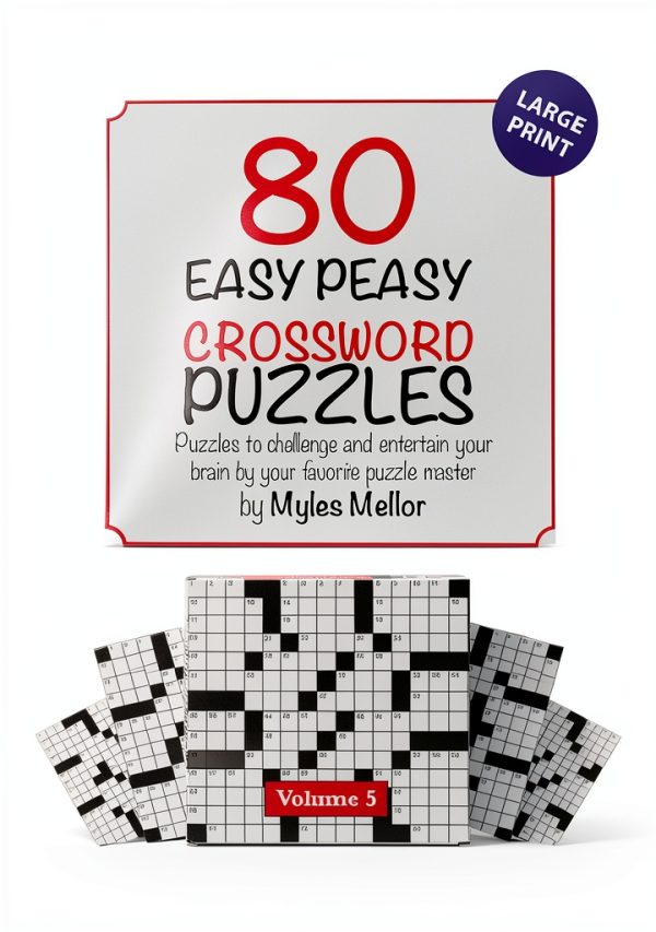 Easy Peasy Crossword Book Print Replica 96‑Page Cryptic Puzzle-0