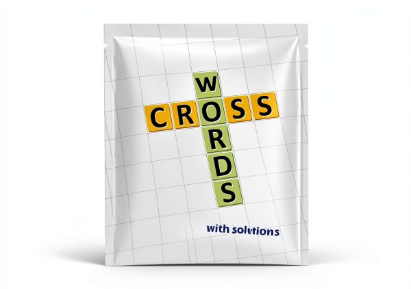 Crossword Puzzle Book for Teens by BrainTeaser 69-Page Logic Challenge-0