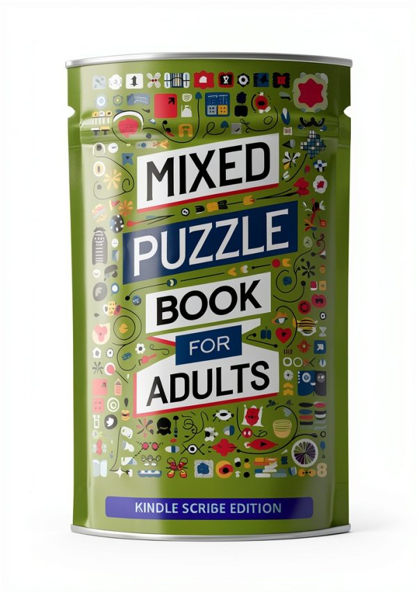 Crossword Puzzle Book - Amazon Kindle Print Replica, 106 Pages-0