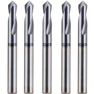 High Performance Spotting Drill 5Pcs AlTiN Coated 3/16" Shank by UH-0