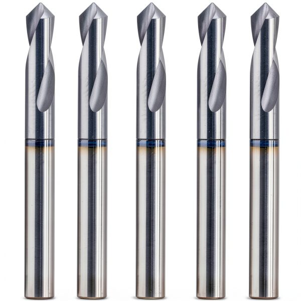 High Performance Spotting Drill 5Pcs AlTiN Coated 3/16" Shank by UH-0
