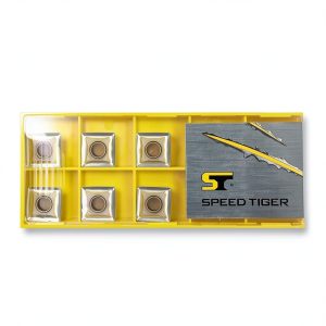 SPEED TIGER NC Spot Drills/Chamfer Mill Refill Inserts - for Use with Speed Tiger NC Spot/Chamfer Mill - Made in Taiwan (6 Pieces, 45deg)-0