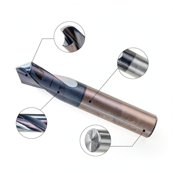 NZtools 2 Flute Solid Carbide Spotting Drill Set 1/2" AlTiN Coated-3