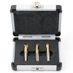 3Pcs Drill Bit,1/4in 5/16in 3/8in HSS CO Cobalt Spot Weld Drill Bit Set Kit,Spot Weld Drill Bit Weld Remover Weld Cutter Cutting Accessories-0